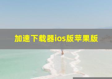 加速下载器ios版苹果版