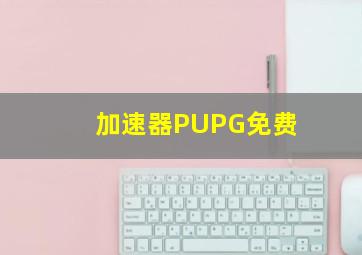 加速器PUPG免费