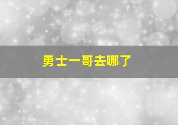 勇士一哥去哪了