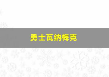 勇士瓦纳梅克