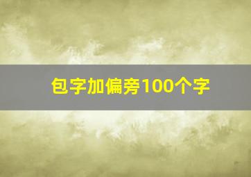 包字加偏旁100个字