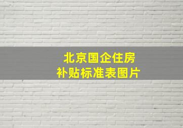 北京国企住房补贴标准表图片