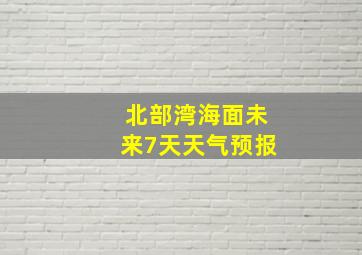 北部湾海面未来7天天气预报