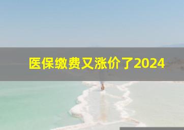 医保缴费又涨价了2024