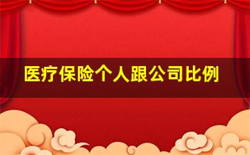 医疗保险个人跟公司比例