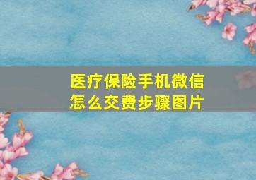 医疗保险手机微信怎么交费步骤图片