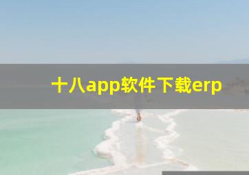 十八app软件下载erp