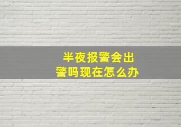 半夜报警会出警吗现在怎么办