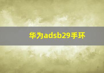 华为adsb29手环