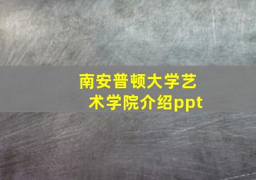 南安普顿大学艺术学院介绍ppt