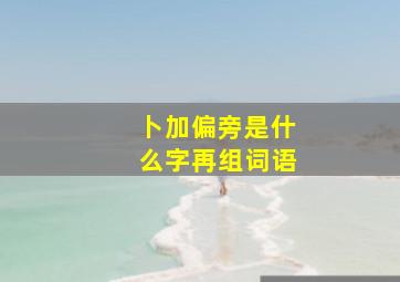 卜加偏旁是什么字再组词语