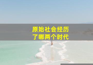 原始社会经历了哪两个时代