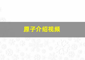 原子介绍视频