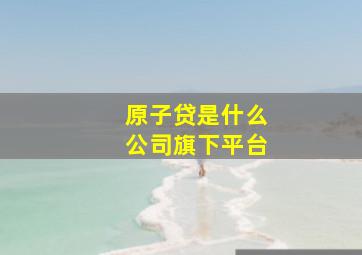 原子贷是什么公司旗下平台