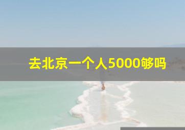 去北京一个人5000够吗