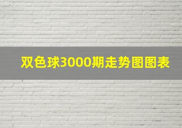 双色球3000期走势图图表