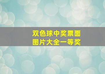 双色球中奖票面图片大全一等奖