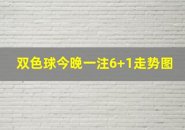 双色球今晚一注6+1走势图