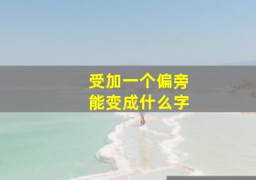 受加一个偏旁能变成什么字