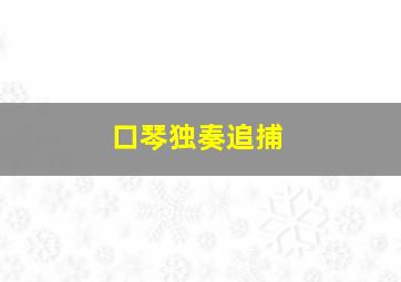 口琴独奏追捕