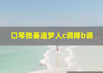 口琴独奏追梦人c调降b调