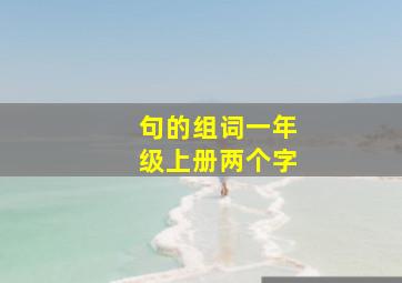 句的组词一年级上册两个字