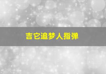 吉它追梦人指弹