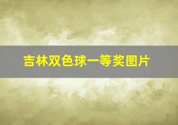 吉林双色球一等奖图片