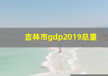 吉林市gdp2019总量