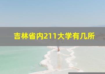 吉林省内211大学有几所