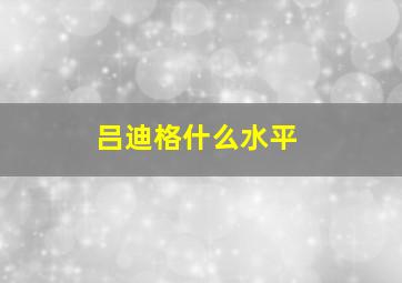 吕迪格什么水平