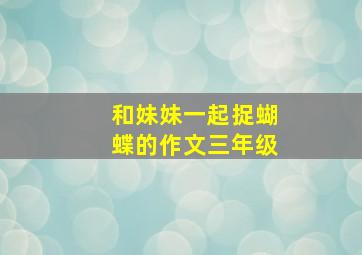 和妹妹一起捉蝴蝶的作文三年级