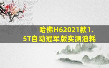 哈佛H62021款1.5T自动冠军版实测油耗