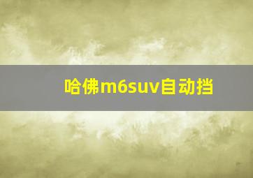 哈佛m6suv自动挡