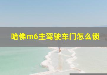 哈佛m6主驾驶车门怎么锁