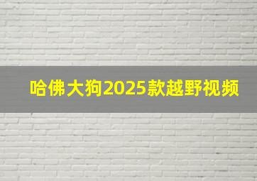 哈佛大狗2025款越野视频