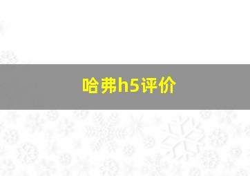 哈弗h5评价