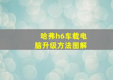 哈弗h6车载电脑升级方法图解