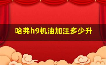 哈弗h9机油加注多少升