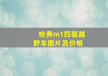 哈弗m1四驱越野车图片及价格