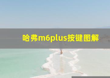 哈弗m6plus按键图解