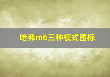 哈弗m6三种模式图标