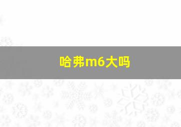 哈弗m6大吗