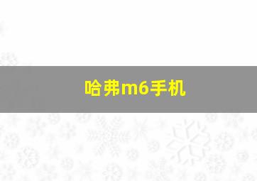 哈弗m6手机