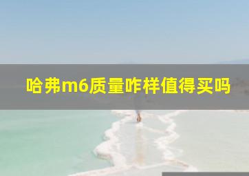 哈弗m6质量咋样值得买吗