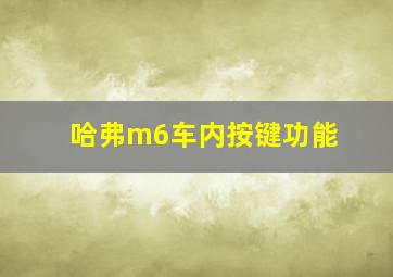 哈弗m6车内按键功能