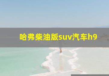 哈弗柴油版suv汽车h9