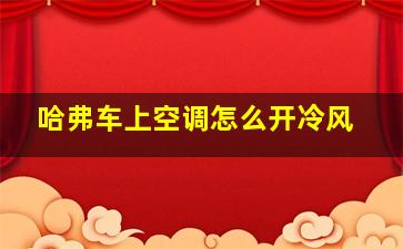 哈弗车上空调怎么开冷风