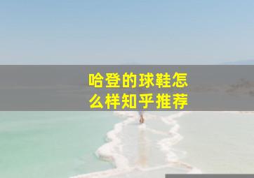 哈登的球鞋怎么样知乎推荐