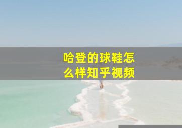 哈登的球鞋怎么样知乎视频